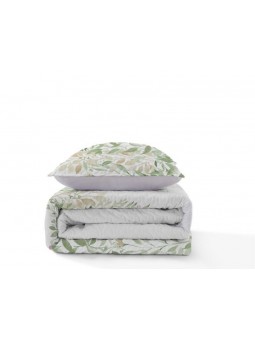 Colcha bouti de gran calidad en tejido suave con estampado en verde.