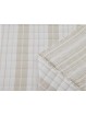 Edredón de verano reversible y ligero en color beige y blanco. Diseño de rayas.