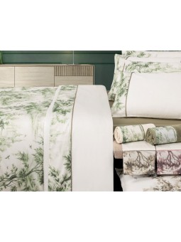 Colcha acolchada de algodón diseño toile – modelo Toile – NE Home