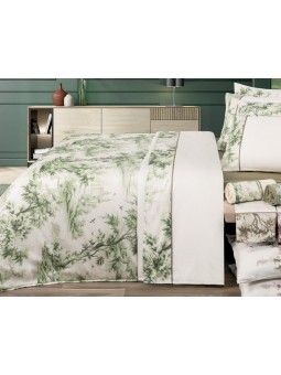 Colcha acolchada de algodón diseño toile – modelo Toile – NE Home