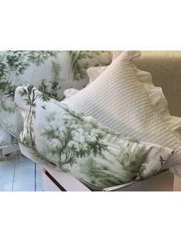 Detalle del cojín – colcha Toile – NE Home