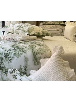 Detalle del cojín – colcha Toile – NE Home