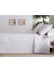 Colcha bouti blanca con relieve floral – modelo Margot – Manterol