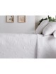 Colcha bouti blanca con relieve floral – modelo Margot – Manterol