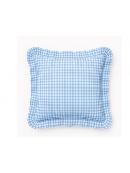 Funda de cojín cuadros vichy azul – modelo Benissa – NE Home