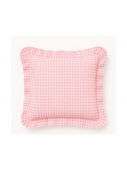 Funda de cojín cuadros vichy rosa – modelo Benissa – NE Home