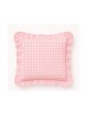 Funda de cojín cuadros vichy rosa – modelo Benissa – NE Home