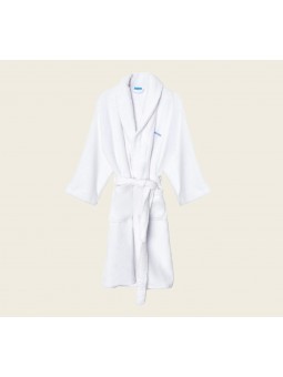 Albornoz blanco con cinturón – estilo premium