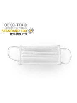 Mascarilla homologada de protección lavable y reutilizable.