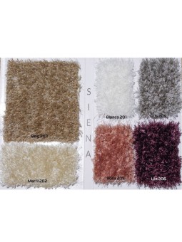 Alfombra de pelo en color liso marfil lavable