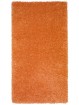 Alfombra de pelo para dormitorio o salón en color liso naranja