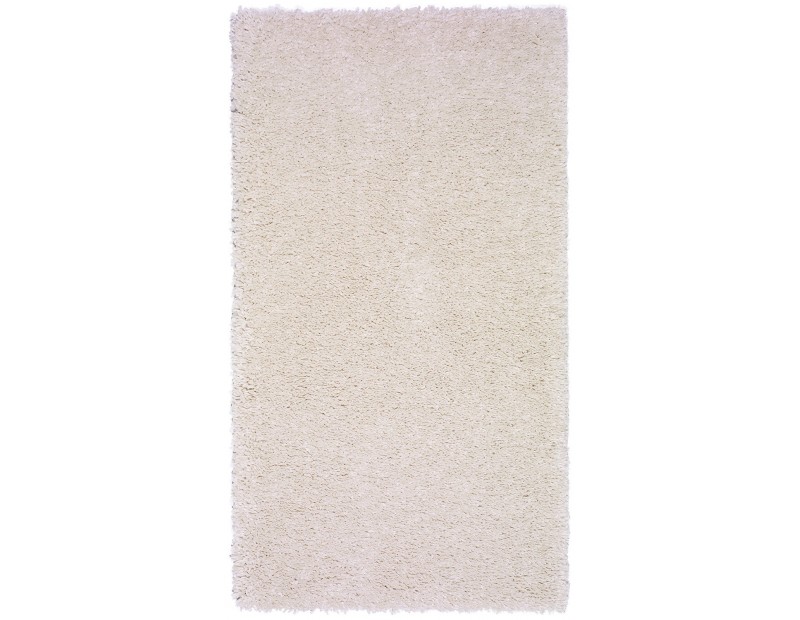 Alfombra de pelo para dormitorio o salón en color liso blanco
