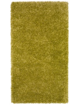 Alfombra de pelo para dormitorio o salón en color verde