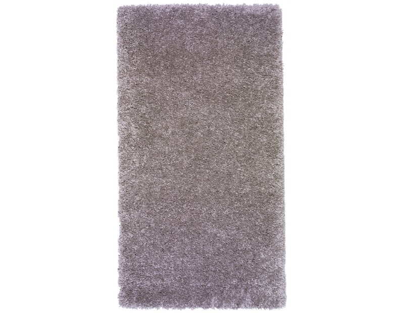 Alfombra de pelo para dormitorio o salón en color gris plata