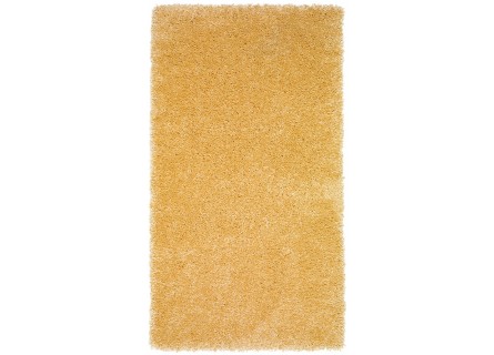 Alfombra de pelo para dormitorio o salón en color amarillo
