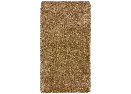 Alfombra de pelo para dormitorio o salón en color camel