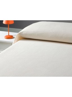 Colcha de verano Bali Jacquard de Pique en beige