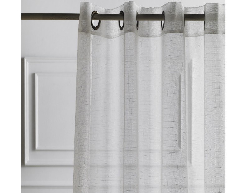 Visillo básico en color blanco para salón o habitación