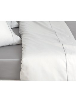 Juego de sábanas Gangi de algodón percal 200 hilos en color blanco, rosa, gris , verde agua, y natural