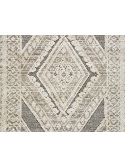 Alfombra con dibujo étnico en tonos beige de excelente calidad.