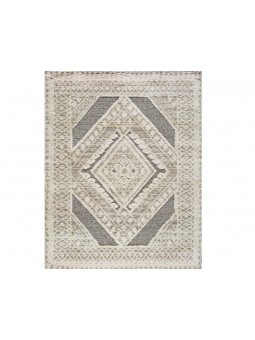 Alfombra con dibujo étnico en tonos beige de excelente calidad.