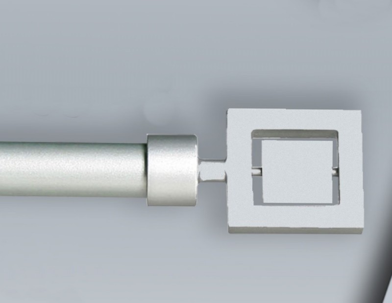 Barra de Cortina Extensible en Color Plata de gran calidad.