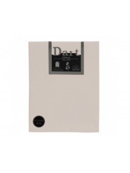 Sábana bajera ajustable de algodón percal 200 hilos con tacto muy suave en color lino.