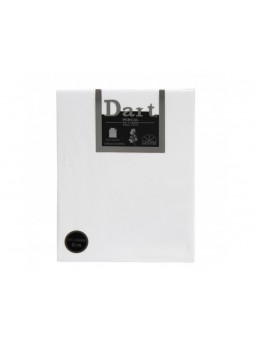 Sábana bajera ajustable de algodón percal 200 hilos con tacto muy suave en color blanco.