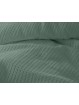 Funda nórdica de nido de abeja de gran calidad en color verde. Tejido waffle.