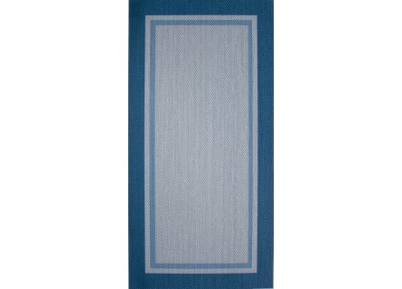 Alfombra de Vinilo de gran calidad en color azul, muy fácil de limpiar.