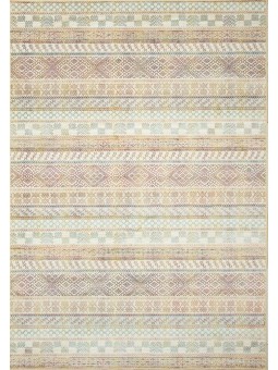 Alfombra Royal Palace de viscosa de gran calidad y tonos salmón.