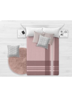 Manta para cama muy calentita y de gran calidad en color rosa de Manterol.