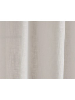 Cortina estilo rústico en color natural confeccionada con ollados. Modelo Daryl de Textil Antilo.