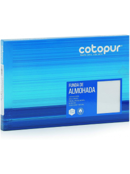 Funda para proteger tu almohada con cremallera, un básico esencial y de calidad. Tejido de algodón.