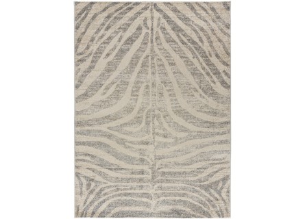 Alfombra vintage estilo moderna en tonos beige y gris