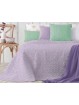 Colcha Lavanda de Manterol reversible de gran calidad