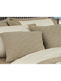 Funda de Cojín Lencera NE HOME con Plumeti y Volante - LLanes en color verde agua