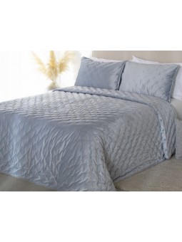 Edredón Pattaya de Reig Marti tejido en terciopelo con bodoque bordado en color azul