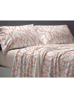 Sábanas coralina de Invierno muy calentitas y suaves en tonos maquillaje. Burrito Blanco alta calidad.