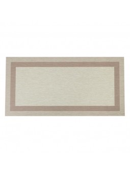 Alfombra de vinilo en tonos beige y marrón de gran calidad. Antideslizante.