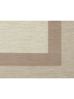 Alfombra de vinilo en tonos beige y marrón de gran calidad. Antideslizante.