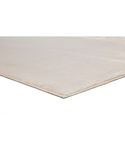 Alfombra super suave de pelo lavable y antideslizante de gran calidad en color blanco.