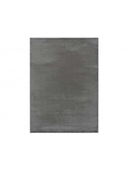 Alfombra super suave de pelo lavable y antideslizante de gran calidad en color gris.