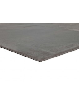 Alfombra super suave de pelo lavable y antideslizante de gran calidad en color gris.