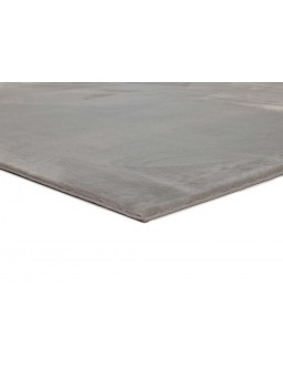 Alfombra super suave de pelo lavable y antideslizante de gran calidad en color gris plata.