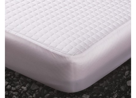 Protector de colchón impermeable de algodón ajustable como si fuera una bajera.