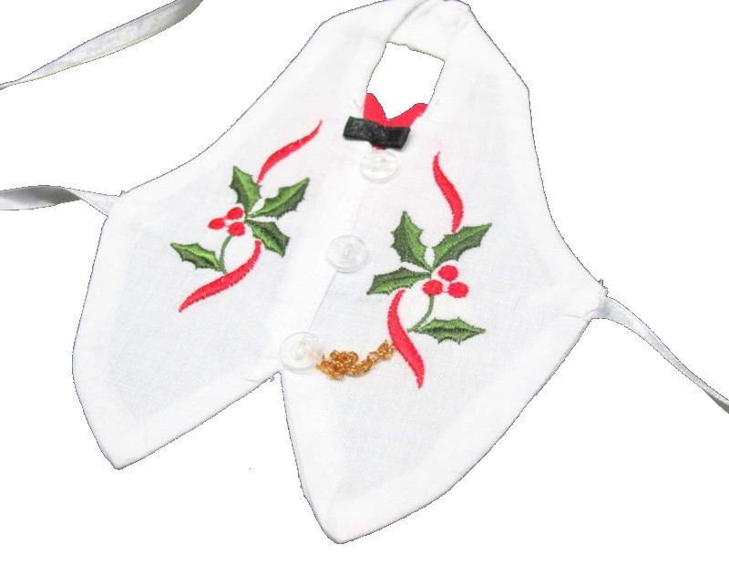 Botellero de tela de Navidad.