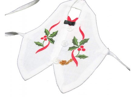 Botellero de tela de Navidad.