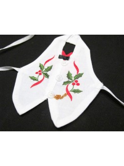 Botellero de Navidad para vestir tu mesa de la forma más elegante. Botellero de tela de Navidad.