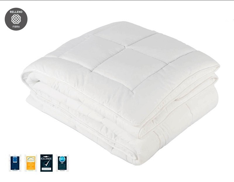 Edredón nórdico de Invierno de 400 gramos de tejido de fibra muy suave y de gran calidad